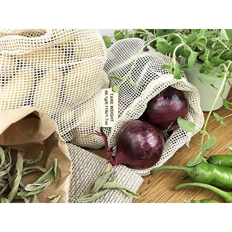 果物野菜用の再利用可能なRpetメッシュバッグ