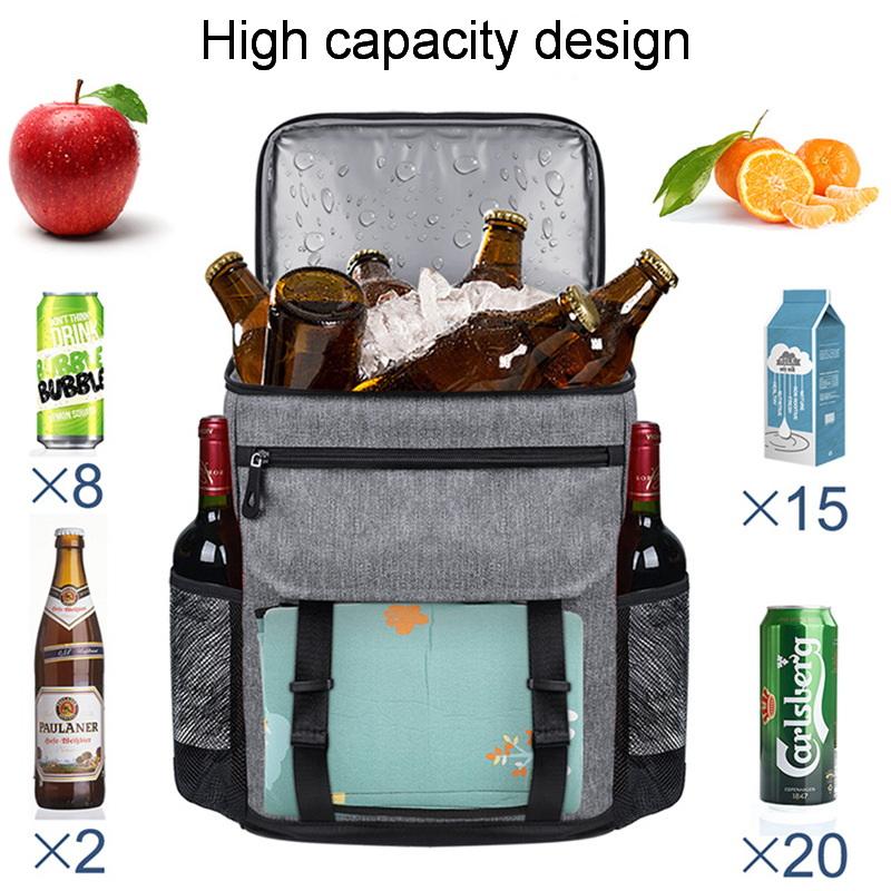 注文のロゴの防水配達包装袋の大きいクーラーのバックパックの絶縁された熱食糧箱の配達のクーラー バッグ