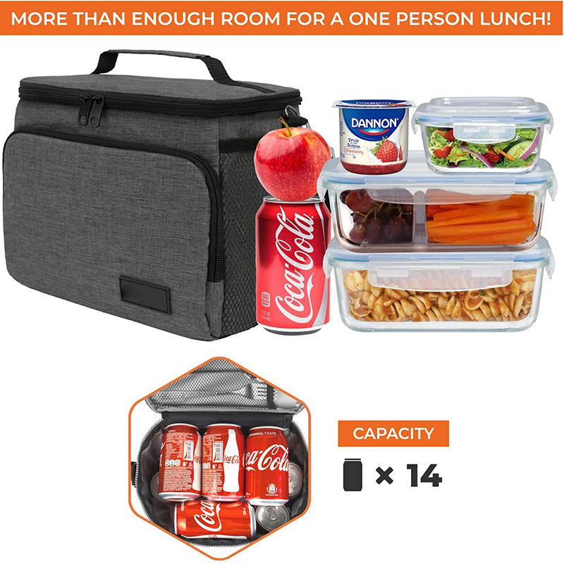 再利用可能な耐久性のある飲料ドリンク ホルダー オーガナイザー クーラー バッグ 14 缶食品用サーマル ランチ バッグ