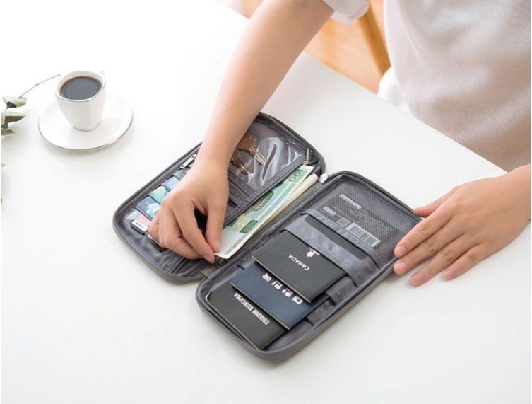 最高品質の大型パスポート ホルダー カバー ケース RFID ブロッキング カード財布旅行チケットお金ビザ ドキュメント オーガナイザー
